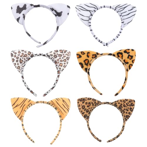 Luxshiny 6st Plüschtierstirnband Tier-stirnbänder Stirnband Mit Katzenohren Faschingshaareifen Damen Fuchs-cosplay-kostüm Stirnband Mit Animal-print Fell Leopardenmuster Fräulein Einstellen Luxshiny 6st Plüschtierstirnband Tier-stirnbänder Stirnband Mit Katzenohren Faschingshaareifen Damen Fuchs-cosplay-kostüm Stirnband Mit Animal-print Fell Leopardenmuster Fräulein Einstellen von Luxshiny
