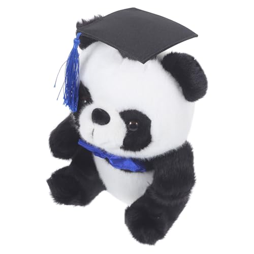 Luxshiny Abschluss-Stofftier Klasse 2024 Abschluss-Pandabären Plüsch-Geschenk Abschlussgeschenk Mit Mütze Für College-Highschool-Kindergarten-Absolventen Dunkelblau von Luxshiny