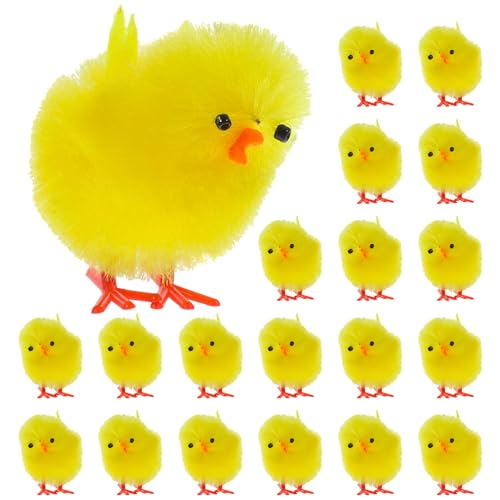 Luxshiny Chenille-Osterküken 36 Stück Niedliche Flauschige Gelbe Mini-Küken 4 cm Winzige Flauschige Hühnerspielzeuge Ostereier Motorhaubendekoration Kinderpartygeschenke Luxshiny Chenille-Osterküken 36 Stück Niedliche Flauschige Gelbe Mini-Küken 4 cm Winzige Flauschige Hühnerspielzeuge Ostereier Motorhaubendekoration Kinderpartygeschenke von Luxshiny