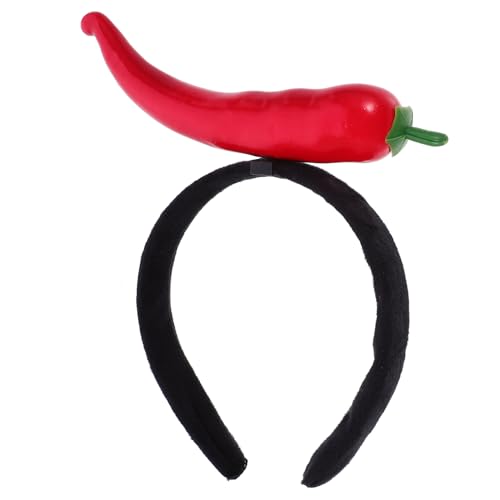 Luxshiny Chili-Pfeffer-Stirnband Pflanzliches Haarband Simulation Von Chili-Kopf-Boppers Neuartiger Haarreifen Pfeffer-Hut-Anhänger Kopfschmuck Party-Haar-Accessoire Für Die Osterparty Luxshiny Chili-Pfeffer-Stirnband Pflanzliches Haarband Simulation Von Chili-Kopf-Boppers Neuartiger Haarreifen Pfeffer-Hut-Anhänger Kopfschmuck Party-Haar-Accessoire Für Die Osterparty von Luxshiny