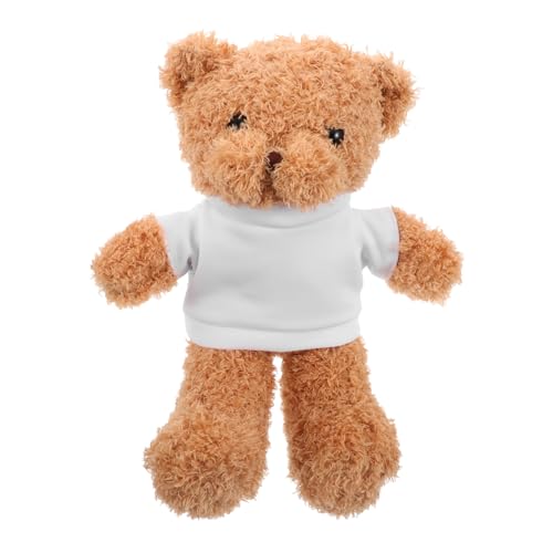 Luxshiny DIY Sublimationsplüschbär mit Weißem T Shirt für Kreative Kuscheltier für Junge Mädchen und zu Weihnachten Geburtstagen oder Shower Dekorationen Luxshiny DIY Sublimationsplüschbär mit Weißem T Shirt für Kreative Kuscheltier für Junge Mädchen und zu Weihnachten Geburtstagen oder Shower Dekorationen von Luxshiny