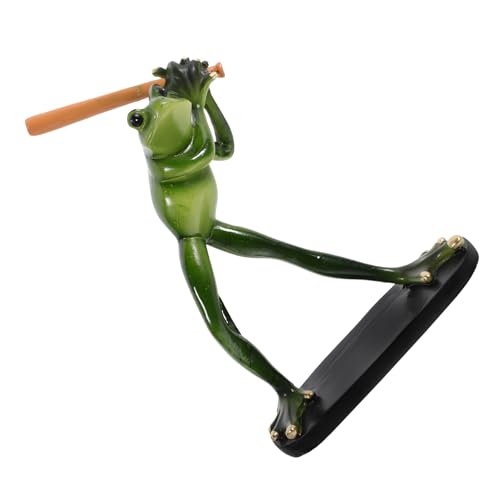 Luxshiny Baseball Frosch Statue aus Harz Tierfigur für Wohnzimmer Garten Verspieltes Froschornament Kompakte Größe Dekoratives Froschdekor Luxshiny Baseball Frosch Statue aus Harz Tierfigur für Wohnzimmer Garten Verspieltes Froschornament Kompakte Größe Dekoratives Froschdekor von Luxshiny