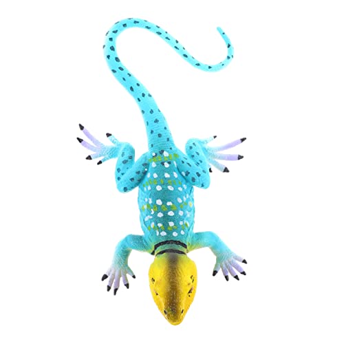 Luxshiny Eidechsenfigur aus PVC Detaillierte Reptilienstatue Schreibtischdekoration für Kinder Lebensechte Eidechsenornament Robuste Tierfigur von Luxshiny