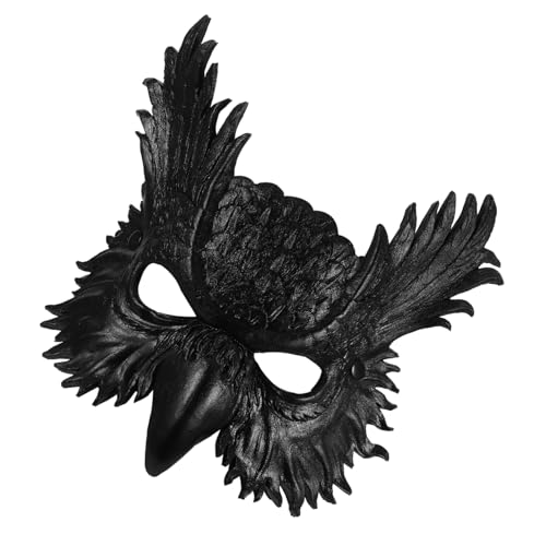 Luxshiny Eulenmaske Halloween-maske Festival-maskenmänner Partymasken Für Maskerade Partymasken Für Erwachsene Maskerade Schnabelmaske Maskerade Masken Frauen Pu Black von Luxshiny