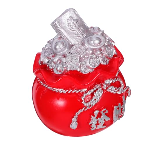 Luxshiny Glücksbringer für Wohlstand Feng Shui Schatzschale Auto Deko Ornament Silber für Zuhause und Fahrzeug von Luxshiny