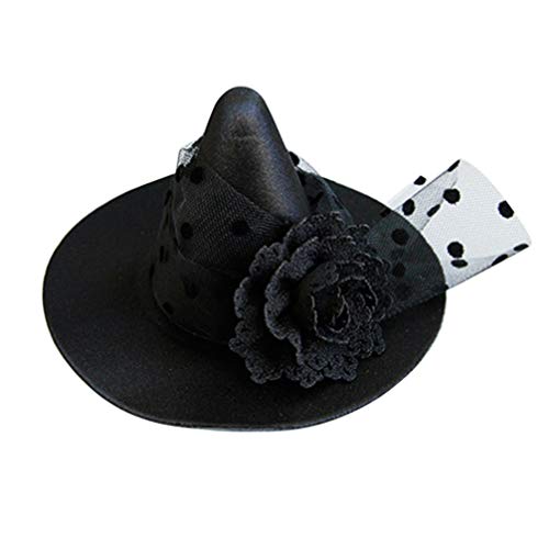 Luxshiny Hexenhut Clip Halloween Mini Top Hat Hexenblume Haarspange für Party Requisiten Luxshiny Hexenhut Clip Halloween Mini Top Hat Hexenblume Haarspange für Party Requisiten von Luxshiny