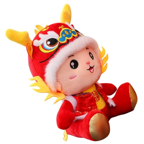 Luxshiny Jahr des Drachendekors ausgestopft Puppe Plüsch Gefülltes Drachenspielzeug chinesische Neujahrsdekoration Drachenstatue Drachenfigur Drachen-Kuscheltiere PP Baumwolle rot Luxshiny Jahr des Drachendekors ausgestopft Puppe Plüsch Gefülltes Drachenspielzeug chinesische Neujahrsdekoration Drachenstatue Drachenfigur Drachen-Kuscheltiere PP Baumwolle rot von Luxshiny