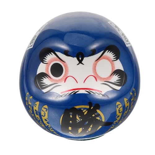 Luxshiny Japanische -Puppe Traditionelle Statue -Figur Glücksbringer Heimbüro- Traditionelles Kunsthandwerk – 6 9 cm Hoch (Blau) von Luxshiny