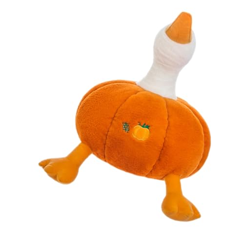 Luxshiny Kürbis Ente Plüschtier Kuscheltier Kissen Plüschtiere Thanksgiving Kürbis Kissen Für Couch Halloween Kürbis Gefüllt Kissen Kürbis Stofftier Halloween Orange von Luxshiny