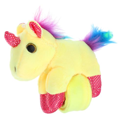 Luxshiny Kuscheltier Einhorn Schlagarmband Niedliches Plüsch Einhorn Armband für Partys Geburtstagsfeiern Halloween Weihnachten Lustiges und Dekoration für von Luxshiny