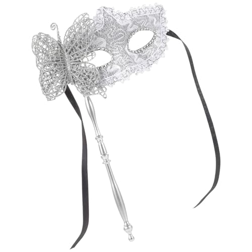 Luxshiny Maskenballmaske Mit Stab Für Damen: Handmaske Aus Gras Für Kostüme Cosplay Party Abschlussball Halloween Kostüm Tanzen Luxshiny Maskenballmaske Mit Stab Für Damen: Handmaske Aus Gras Für Kostüme Cosplay Party Abschlussball Halloween Kostüm Tanzen von Luxshiny