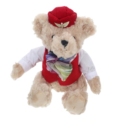 Luxshiny Plüsch Bär Fliegerin Kuscheltier Süßes für Valentinstag Kreative Dekoration für Partys Verarbeitet für Sofa und Schlafzimmer von Luxshiny