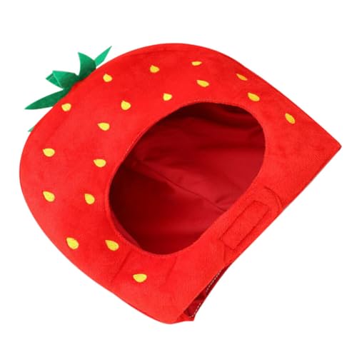 Luxshiny Plüsch-Erdbeer-Hut Stirnband Mütze Plüsch-Früchte Kopfbedeckung Erdbeer-Kapuze Party Cosplay Kostüm Foto-Requisite Cartoon-Selfie-Hut Für Anziehparty Kostüm-Dekoration Luxshiny Plüsch-Erdbeer-Hut Stirnband Mütze Plüsch-Früchte Kopfbedeckung Erdbeer-Kapuze Party Cosplay Kostüm Foto-Requisite Cartoon-Selfie-Hut Für Anziehparty Kostüm-Dekoration von Luxshiny