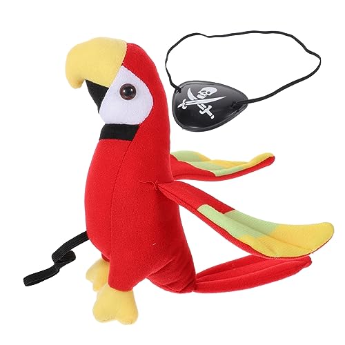 Luxshiny Plüsch Piratenpapagei mit Augenmaske Teiliges Kostümzubehör für Halloween und Cosplay für Piraten Mottopartys und Kindergeburtstage Luxshiny Plüsch Piratenpapagei mit Augenmaske Teiliges Kostümzubehör für Halloween und Cosplay für Piraten Mottopartys und Kindergeburtstage von Luxshiny