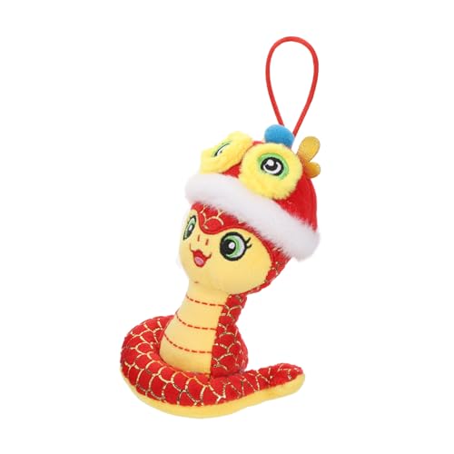 Luxshiny Plüschschlange Chinesisches Neujahr Maskottchen Rote Snake Doll Für Halloween Weihnachten Souvenir Und Dekoration Lustiges Schlangen-Spielzeug Für Jedes Fest von Luxshiny