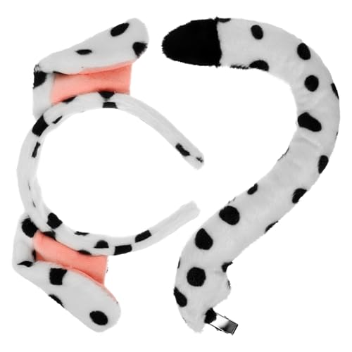 Luxshiny Puppy Dog Kostüm Set mit Süßem Hundekopfband und Passendem Niedliche Tierohren Leichtes Cosplay Zubehör für Geburtstag Halloween und Party Bequem und Dekorativ von Luxshiny