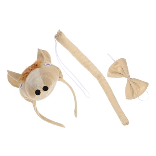 Luxshiny Satz Dreidimensionales dreiteiliger Set Halloween Kostümzubehör Lustiges Kinderkostüm Osterkostüm-Requisite Party-Cosplay-Requisite Baumwolle Light Brown Luxshiny Satz Dreidimensionales dreiteiliger Set Halloween Kostümzubehör Lustiges Kinderkostüm Osterkostüm-Requisite Party-Cosplay-Requisite Baumwolle Light Brown von Luxshiny