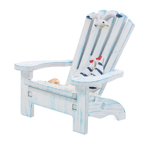 Luxshiny Strandkorb Dekoration Mini-Stuhl-Modell Mini -Hausdekoration Miniaturstühle Mini-Strandkorb Mini-Hausverzierung Miniatur-Puppenstuhl Harz von Luxshiny