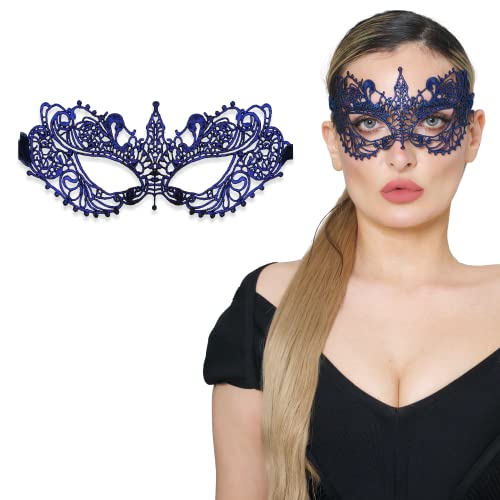 Luxury Mask Maskerade-Maske für Damen, Spitzen-Masken für Maskerade-Partys, Ana Blue, Einheitsgre Luxury Mask Maskerade-Maske für Damen, Spitzen-Masken für Maskerade-Partys, Ana Blue, Einheitsgre von Luxury Mask