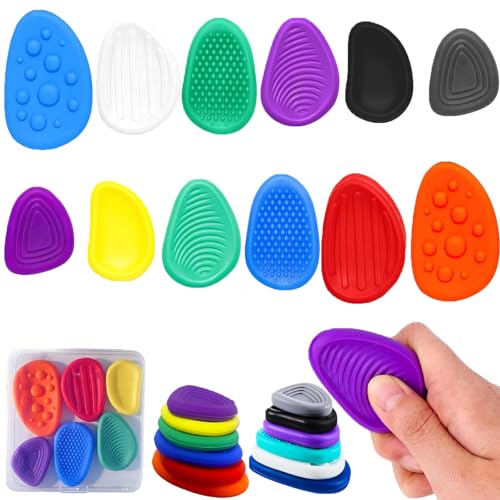 LuyoNova 12 Stück Fidget Toys Sensory Stones Anti Stress Fidget Spielzeug Sensorik Anti Stress Spielzeug Adhs Spielzeugs Sensorisches für Stress Angst Adhs Autismus für Kinder Erwachsene LuyoNova 12 Stück Fidget Toys Sensory Stones Anti Stress Fidget Spielzeug Sensorik Anti Stress Spielzeug Adhs Spielzeugs Sensorisches für Stress Angst Adhs Autismus für Kinder Erwachsene von LuyoNova