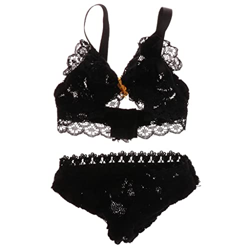 1/3 SD Doll Black Lace Underwear Brassiere Set Fashion Clothes Outfit Kit for 1/3 Size Dolls Dress Up Accessories Cloth Material Perfect for 1/3 SD MSD DOA LUTS and von Luzhengyang