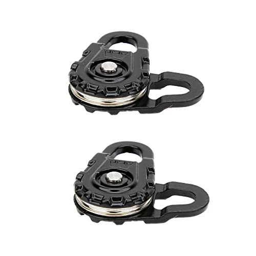 2 Stück 1/10 RC Crawler Seilwinde Snatch Block Metall Abschleppseil für Axial SCX10 D90 TF2, strapazierfähig, glatte Rotation, Schwarz von Luzhengyang