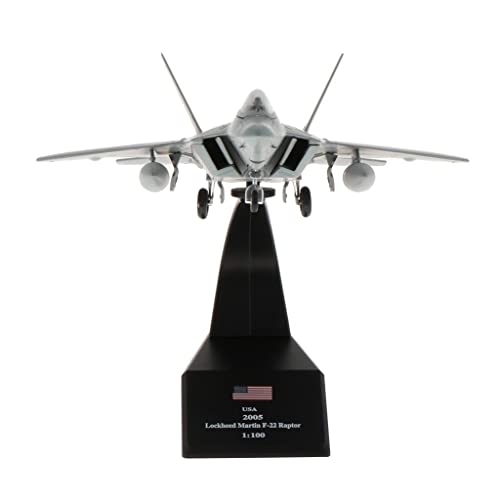 Luzhengyang 1/100 American F-22 Fighter Raptor Modell Display Stand High Simulation Alloy Aircraft Toy Collection for Home Decor Office Desk and Sand Table Luzhengyang 1/100 American F-22 Fighter Raptor Modell Display Stand High Simulation Alloy Aircraft Toy Collection for Home Decor Office Desk and Sand Table von Luzhengyang