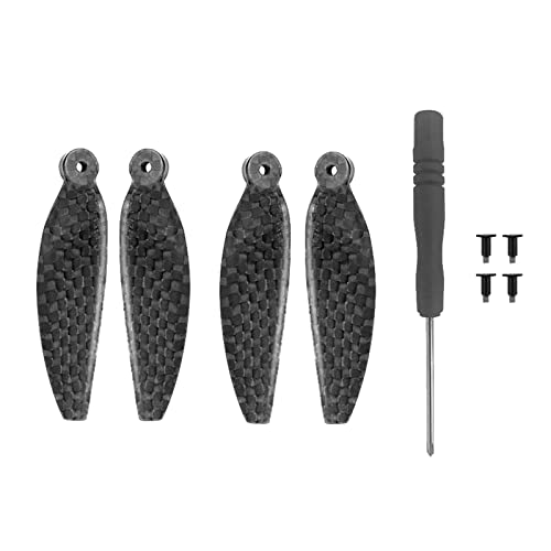 Luzhengyang 4 hocheffiziente Kohlefaser-Propeller für Mavic Mini 2 Drohne, Gewicht-Schlagblatt-Ersatzset, Pro-Zubehör für leises und zuverlässiges F-Erlebnis von Luzhengyang