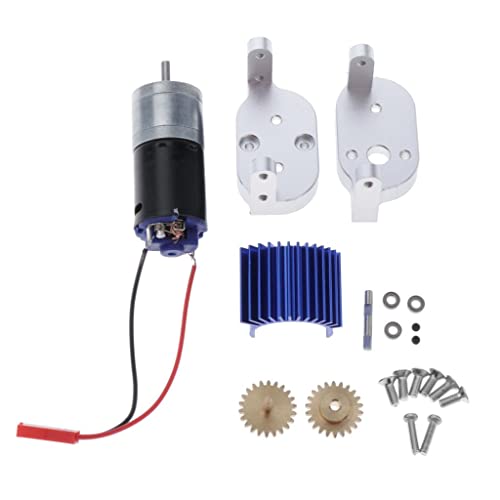 Luzhengyang DIY Metall Transfer Kit mit 370 Motor für WPL C14 D90 D91 | Rüsten Sie Ihre RC-Autos mit reibungslosen Übertragungen auf | für Kinder & Hobbyisten | 4WD 6WD Fahrzeuge Zubehör von Luzhengyang