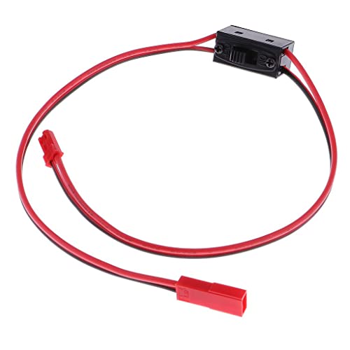 Luzhengyang JST Stecker Weiblich Ein/Aus Schalter Anschluss für RC Lipo Batterie - & Gewicht - Geeignet für 1/10 1/16 1/18 HSP HPI Wltoys Himoto - Elektrische RC Auto Boot Teile von Luzhengyang