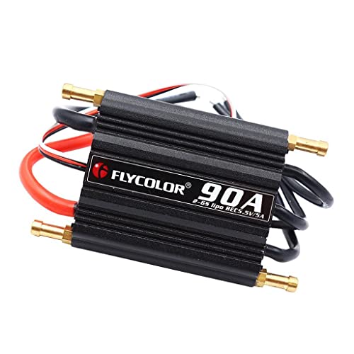 Luzhengyang RC Boot Brushless ESC - FlyMonster 90A Elektrischer Controller mit SBEC für DIY-Rennboot, schnelle Gasannahme & reibungslose Steuerlinearität, geeignet für Boote unter 100 c Luzhengyang RC Boot Brushless ESC - FlyMonster 90A Elektrischer Controller mit SBEC für DIY-Rennboot, schnelle Gasannahme & reibungslose Steuerlinearität, geeignet für Boote unter 100 c von Luzhengyang