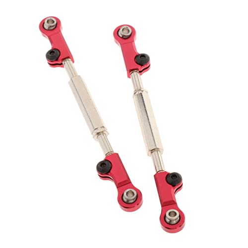 Luzhengyang Upgrade RC Car Steering Pull Rod Set for JLB 1/10 Monster Trucks - Metal Spare Parts Pack of 2, Easy to Install - Improve Performance Now von Luzhengyang