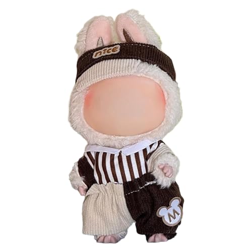 Lvguang 17cm La-bu Monster Kleidung Set Wechselbar - Plüschtier Outfit mit Abnehmbarer Mütze, Perfekt für 17cm Puppen Lvguang 17cm La-bu Monster Kleidung Set Wechselbar - Plüschtier Outfit mit Abnehmbarer Mütze, Perfekt für 17cm Puppen von Lvguang