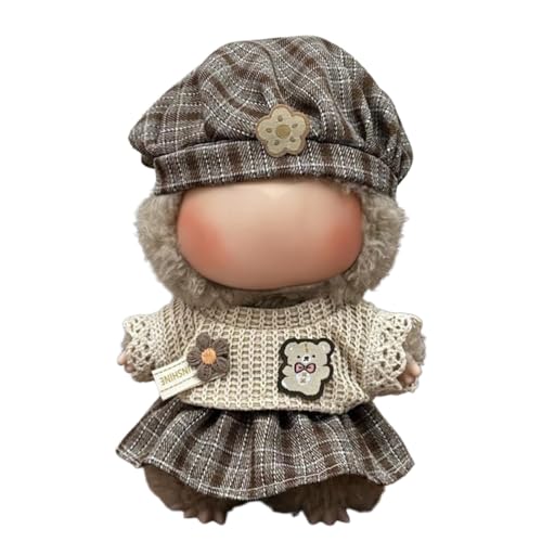 Lvguang 17cm La-bu Monster Kleidung Set für Fotoshooting - Plüschtier Outfit Wechselbar mit Mütze, 17cm Puppen von Lvguang
