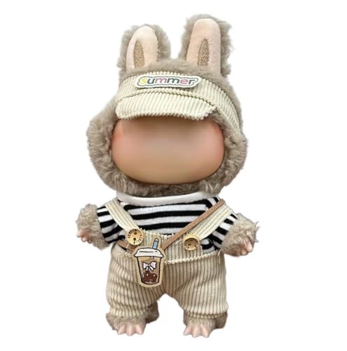 Lvguang 17cm La-bu Monster Kleidung Set für Fotoshooting - Plüschtier Outfit Wechselbar mit Mütze, 17cm Puppen Lvguang 17cm La-bu Monster Kleidung Set für Fotoshooting - Plüschtier Outfit Wechselbar mit Mütze, 17cm Puppen von Lvguang