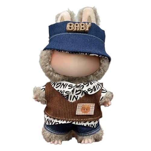 Lvguang 17cm La-bu Monster Outfit Set mit Abnehmbarer Kapuze - Wechselkleidung für 17cm Puppen und Plüschfiguren von Lvguang