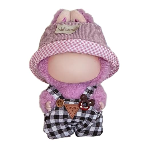 Lvguang 17cm La-bu Monster Puppen Kleidung Geschenkset - Wechselbares Outfit mit Mütze für 16-18cm Plüschtiere Lvguang 17cm La-bu Monster Puppen Kleidung Geschenkset - Wechselbares Outfit mit Mütze für 16-18cm Plüschtiere von Lvguang