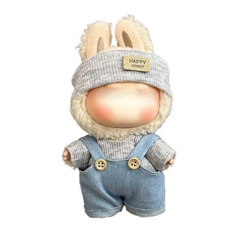 Lvguang 17cm La-bu Süße Monster Puppen Kleidung - Wechselbares Set mit Abnehmbarer Mütze für 17cm Stofftiere Lvguang 17cm La-bu Süße Monster Puppen Kleidung - Wechselbares Set mit Abnehmbarer Mütze für 17cm Stofftiere von Lvguang