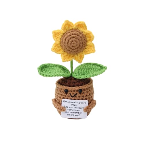 Lvguang Glückskartoffel Handgestrickte Puppe mit Kraftspendekarte - Perfektes Einschulungs- oder Genesungsgeschenk Lvguang Glückskartoffel Handgestrickte Puppe mit Kraftspendekarte - Perfektes Einschulungs- oder Genesungsgeschenk von Lvguang