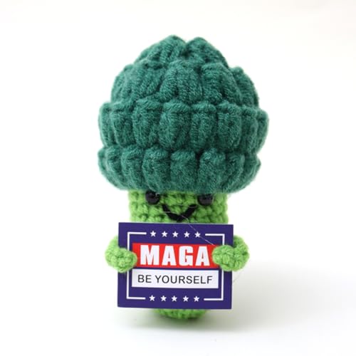 Lvguang Glückskartoffel Handgestrickte Puppe mit Kraftspendekarte - Perfektes Einschulungs- oder Genesungsgeschenk von Lvguang