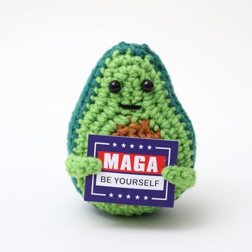 Lvguang Glückskartoffel Handgestrickte Puppe mit Kraftspendekarte - Perfektes Einschulungs- oder Genesungsgeschenk von Lvguang