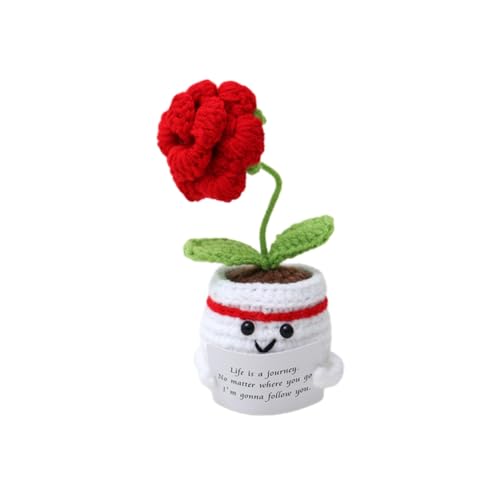 Lvguang Glückskartoffel Handgestrickte Puppe mit Kraftspendekarte - Perfektes Einschulungs- oder Genesungsgeschenk Lvguang Glückskartoffel Handgestrickte Puppe mit Kraftspendekarte - Perfektes Einschulungs- oder Genesungsgeschenk von Lvguang