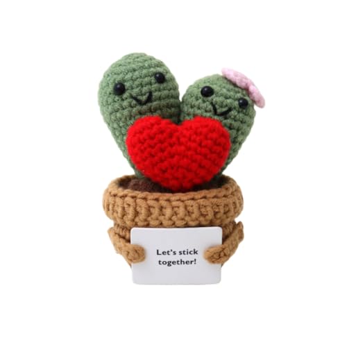 Lvguang Glückskartoffel Handgestrickte Puppe mit Kraftspendekarte - Perfektes Einschulungs- oder Genesungsgeschenk Lvguang Glückskartoffel Handgestrickte Puppe mit Kraftspendekarte - Perfektes Einschulungs- oder Genesungsgeschenk von Lvguang