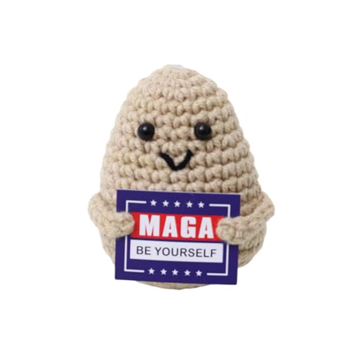 Lvguang Glückskartoffel Handgestrickte Puppe mit Kraftspendekarte - Perfektes Einschulungs- oder Genesungsgeschenk Lvguang Glückskartoffel Handgestrickte Puppe mit Kraftspendekarte - Perfektes Einschulungs- oder Genesungsgeschenk von Lvguang