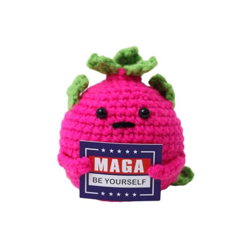 Lvguang Glückskartoffel Handgestrickte Puppe mit Kraftspendekarte - Perfektes Einschulungs- oder Genesungsgeschenk Lvguang Glückskartoffel Handgestrickte Puppe mit Kraftspendekarte - Perfektes Einschulungs- oder Genesungsgeschenk von Lvguang