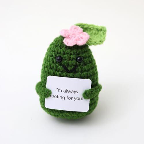 Lvguang Glückskartoffel Handgestrickte Puppe mit Kraftspendekarte - Perfektes Einschulungs- oder Genesungsgeschenk Lvguang Glückskartoffel Handgestrickte Puppe mit Kraftspendekarte - Perfektes Einschulungs- oder Genesungsgeschenk von Lvguang