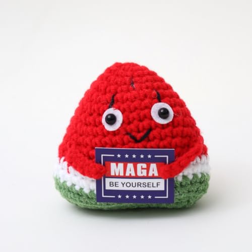 Lvguang Glückskartoffel Handgestrickte Puppe mit Kraftspendekarte - Perfektes Einschulungs- oder Genesungsgeschenk von Lvguang
