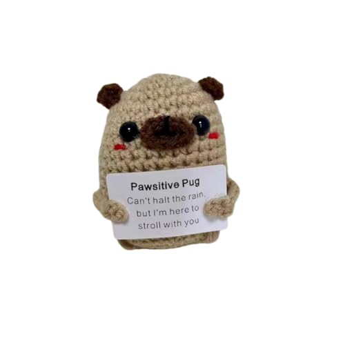 Lvguang Mutmach-Knolle Stoffpuppe mit Textbotschaft - Kreatives Trostgeschenk bei Prüfungsstress oder Abschied von Lvguang