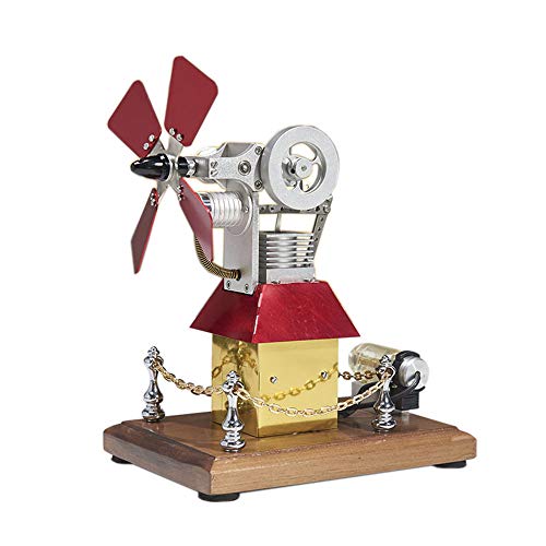Windmühle Stirling Motor Modell, Externe Verbrennung Motor Populärwissenschaftliche Physik Lehre, Als Geburtstagsgeschenk Dekoration Spielzeug Verwendet von Lxwyq