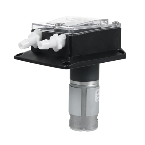 Lybunair 24 V DC Peristaltic Pump, 1500 ml Minr -Strömungsrate, 2 Rollenkonstruktion mit Silikonrohr mit Lebensmittelqualität, für Aquarium und Laborgebrauch (12V) von Lybunair